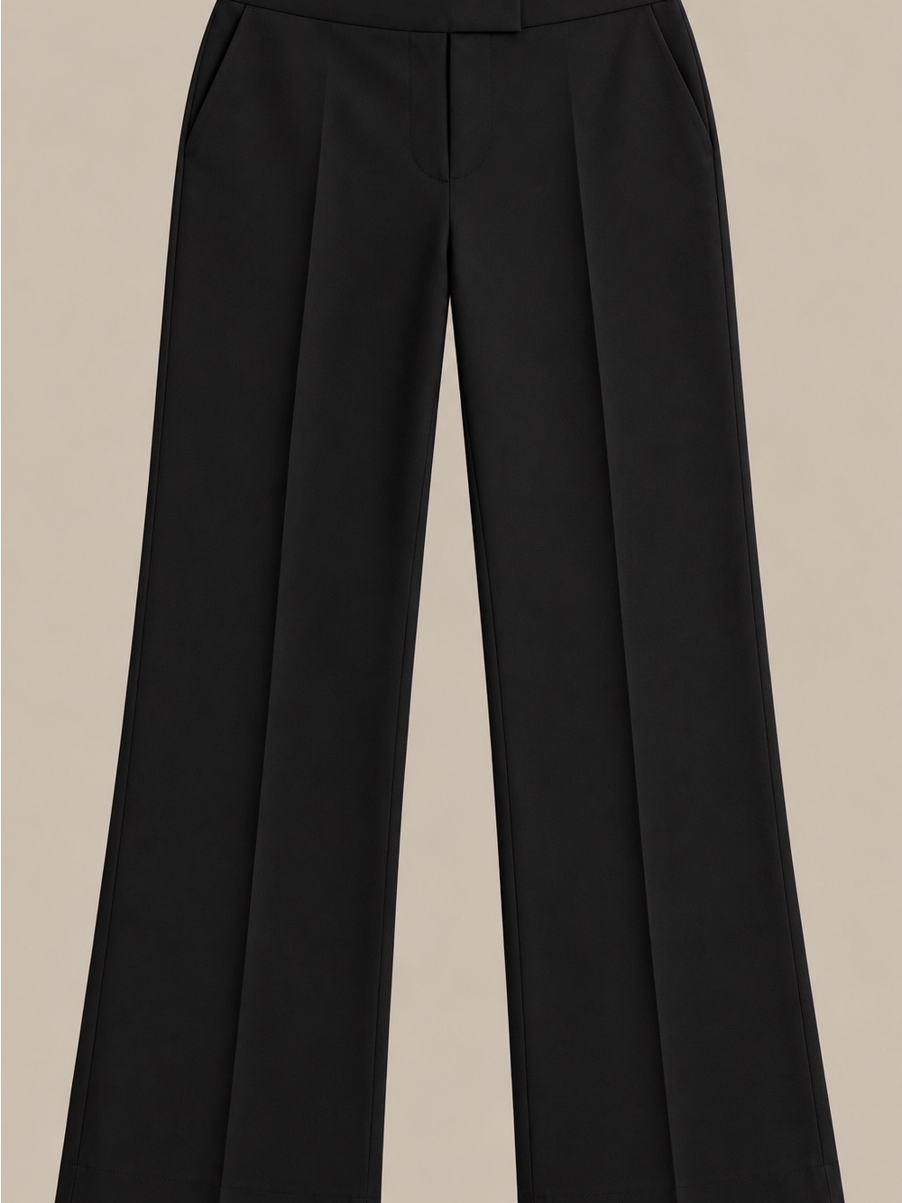 Liz Claiborne Black Ankle-Length Wide Leg Emma Trousers